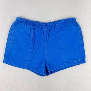 Vintage Crazy Shirts Shorts 3" Mens XL Blue Cotton Pull-On Made in USA 90s Beach